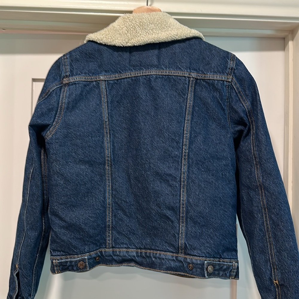 Levi’s women’s Sherpa jean jacket size S - Picture 3 of 7